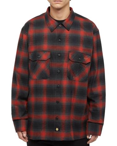 DICKIES CAMISA X SPITFIRE FLANNEL LS SHIRT RED OCHRE