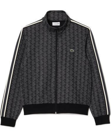 LACOSTE SUDADERA CHANDAL PARIS CON MONOGRAMA DE JACQUARD Y CREMALLER