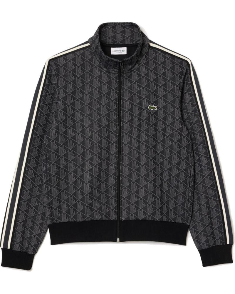 VESTE DE SPORT LACOSTE PARIS AVEC MONOGRAMME JACQUARD ET FERMETURE ÉCLAIR