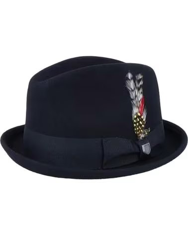 BRIXTON SOMBRERO GAIN FEDORA BLACK