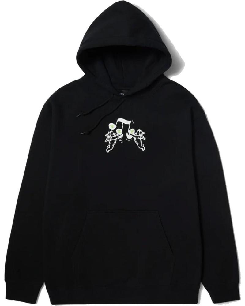 HUF SONG PULLOVER HOODIE BLACK