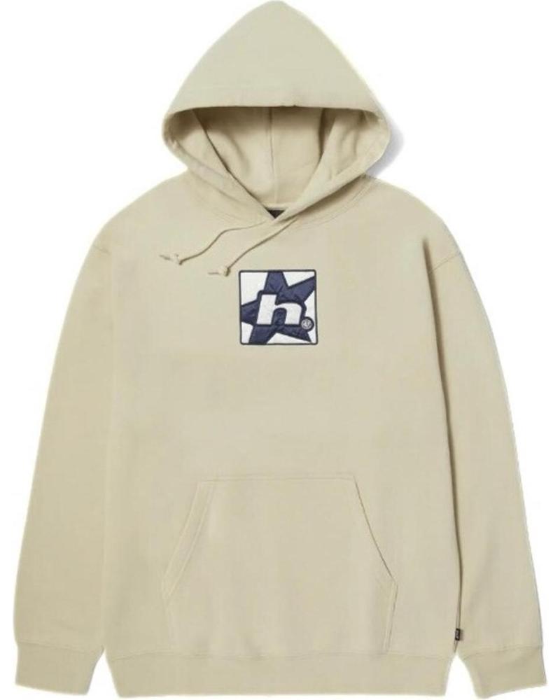 HUF H STAR PULLOVER HOODIE GREY STONE