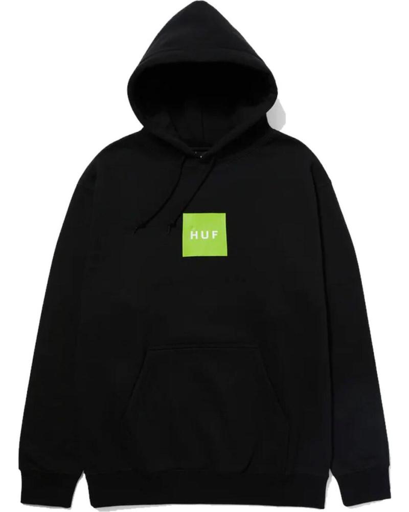 HUF SET BOX PULLOVER HOODIE BLACK