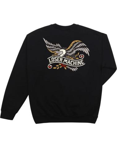 MOLETOM GOLA REDONDA LOSER MACHINE GLORY BOUND FLEECE PRETO