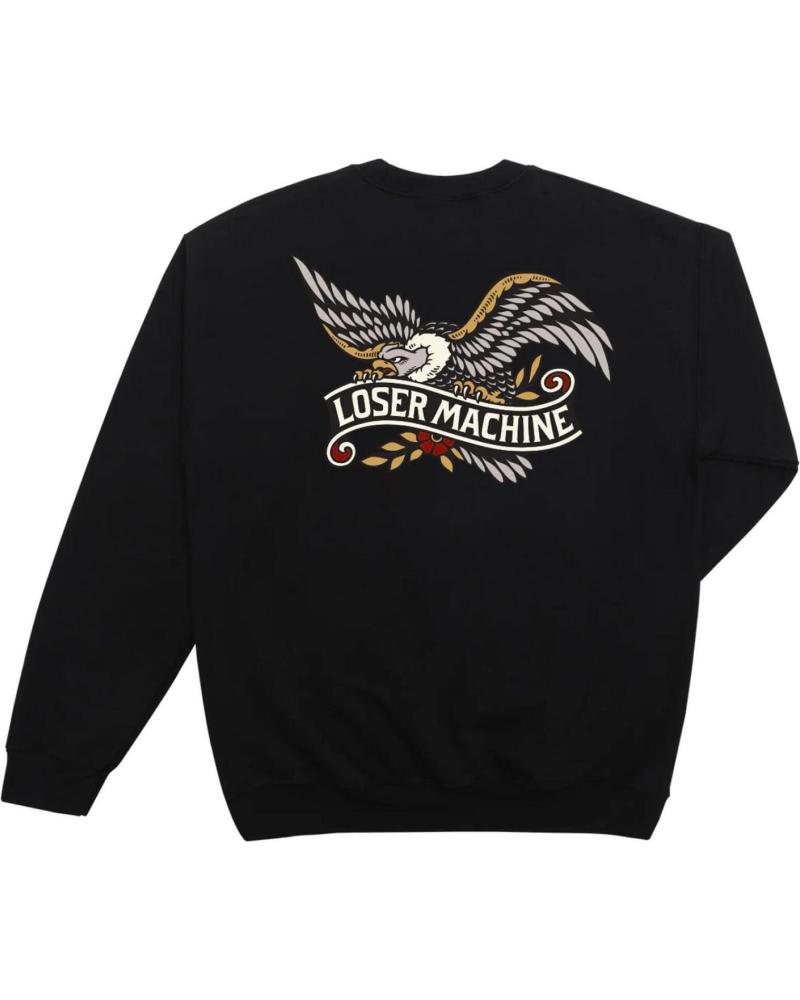 SWEAT COL ROND LOSER MACHINE GLORY BOUND FLEECE NOIR