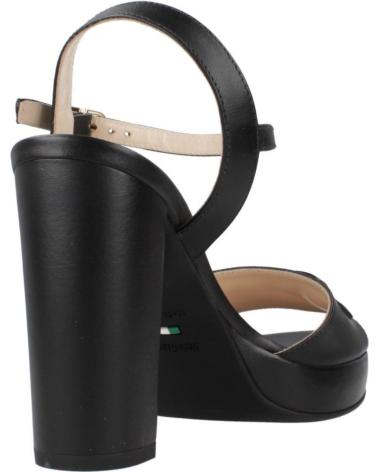 SANDALI NERO GIARDINI E513350D NERI CON TACCO E PLATEAU 100