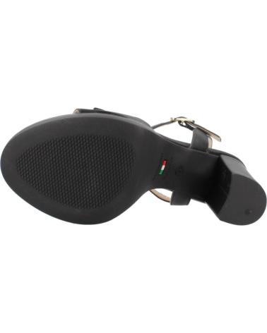 SANDALI NERO GIARDINI E513350D NERI CON TACCO E PLATEAU 100