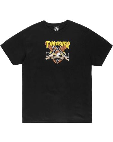 THRASHER CAMISETA X ANTIHERO EAGLEGRAM TEE BLACK