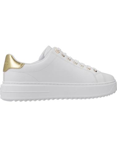 ZAPATILLAS GUESS DENESA12 FLJD12 LEA12 BLANCAS CON DETALLES DORADOS BLANCO