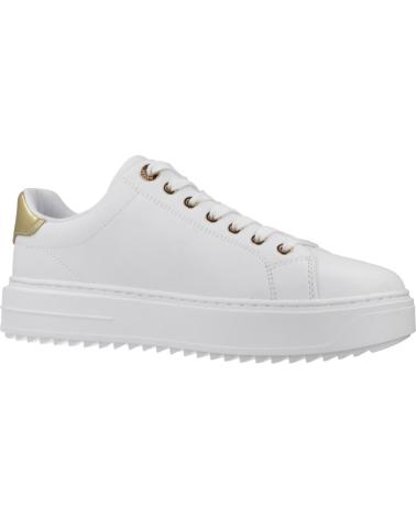 ZAPATILLAS GUESS DENESA12 FLJD12 LEA12 BLANCAS CON DETALLES DORADOS BLANCO