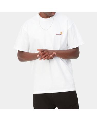 CARHARTT S-S AMERICAN SCRIPT T-SHIRT WHITE MULTICOLORED MULTICOLOR