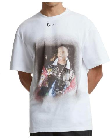 KARL KANI RETRO TINY SIGNATURE PRINT T-SHIRT WEISS