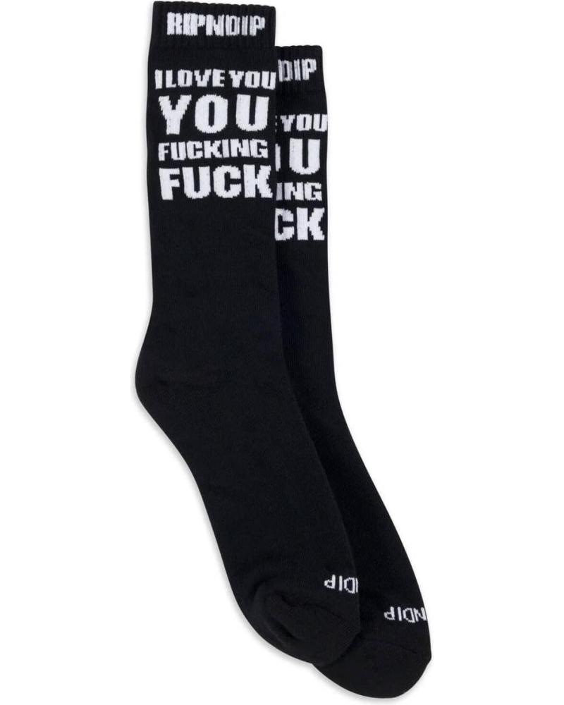 CALZINI RIPNDIP ILY FUCKIN FUCK SOCKS BLACK