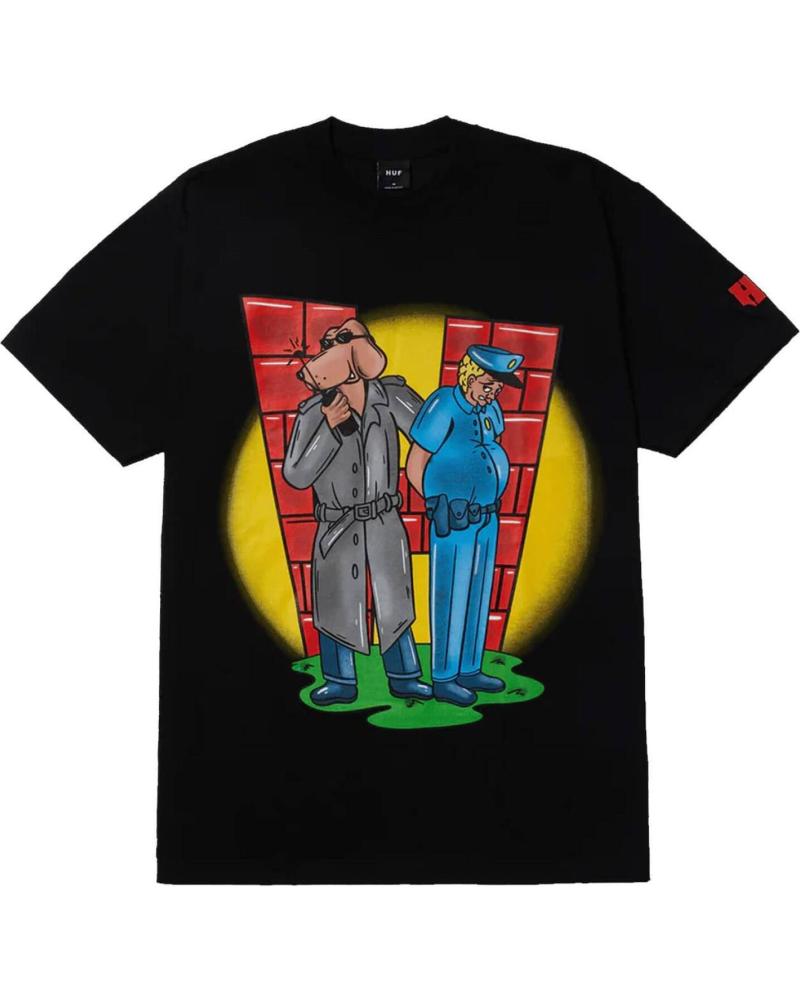 HUF CAMISETA UNLAWFUL S-S TEE NEGRA BLACK