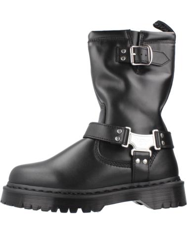 STIVALI DR. MARTENS ANISTONE HI NERI IN PELLE CON FIBBIE BLACK