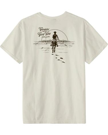 DARK SEAS CAMISETA GAMBLIN PIGMENT TEES BLANCA ANTIQUE WHITE