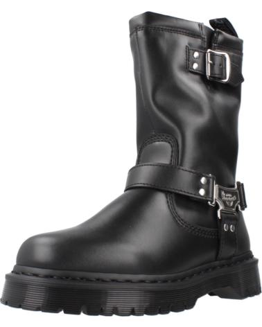 STIVALI DR. MARTENS ANISTONE HI NERI IN PELLE CON FIBBIE BLACK