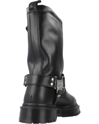 STIVALI DR. MARTENS ANISTONE HI NERI IN PELLE CON FIBBIE BLACK