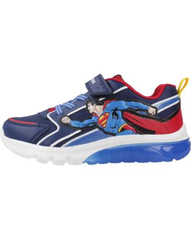 GEOX J CIBERDRON SUPERMAN LEUCHTSCHUHE BLAU ROT J56LBD C0200 C0200 BLUE-RED