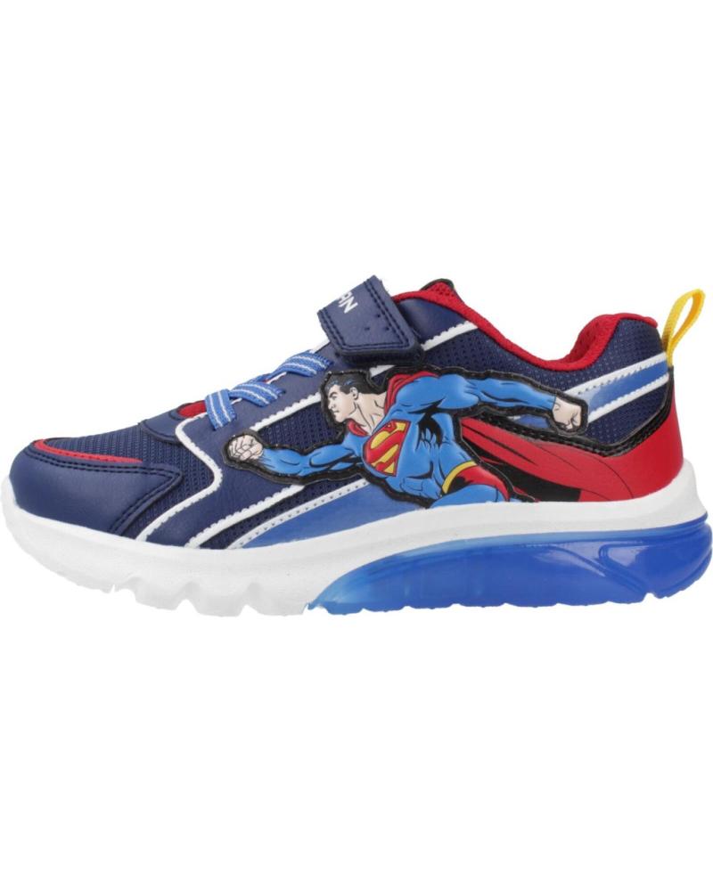 GEOX J CIBERDRON SUPERMAN LEUCHTSCHUHE BLAU ROT J56LBD C0200 C0200 BLUE-RED