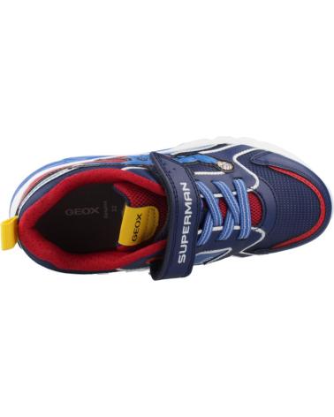 GEOX J CIBERDRON SUPERMAN LEUCHTSCHUHE BLAU ROT J56LBD C0200 C0200 BLUE-RED
