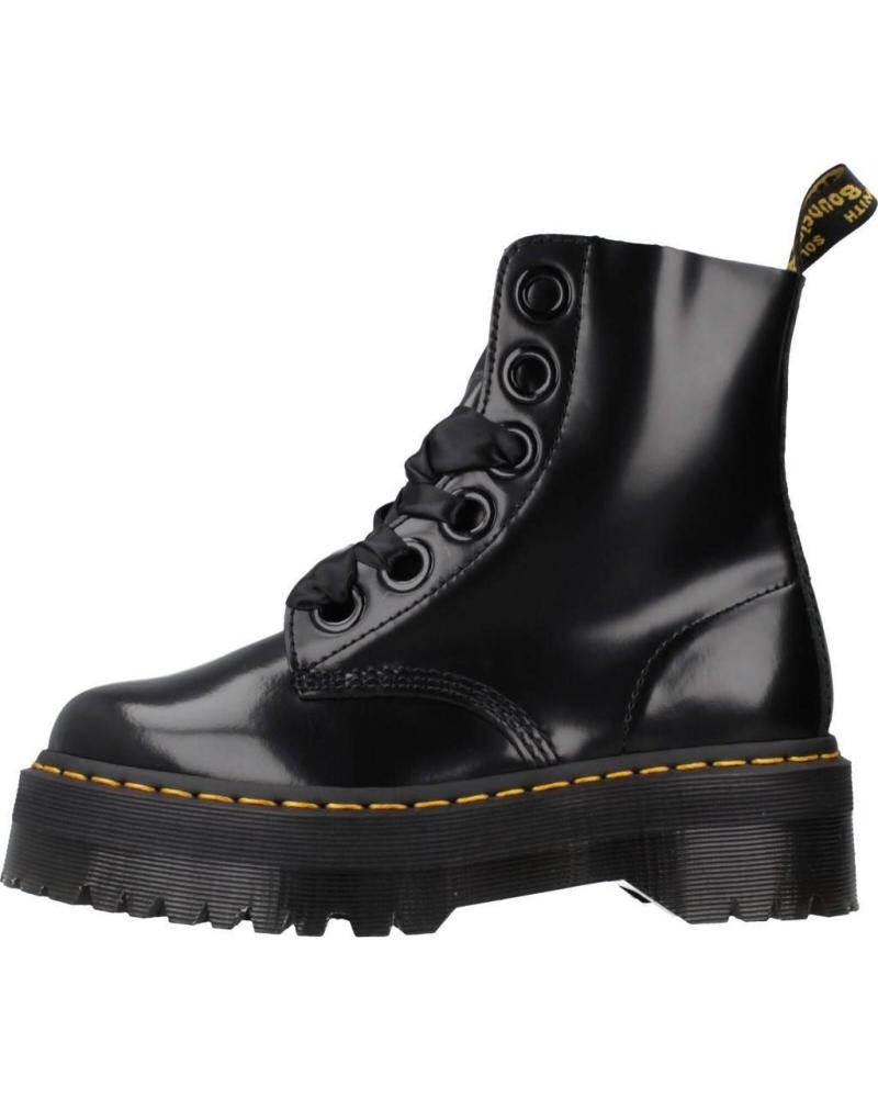 STIVALETTI DR MARTENS MOLLY 6-EYE BUTTERO NERO BLACK BLACK