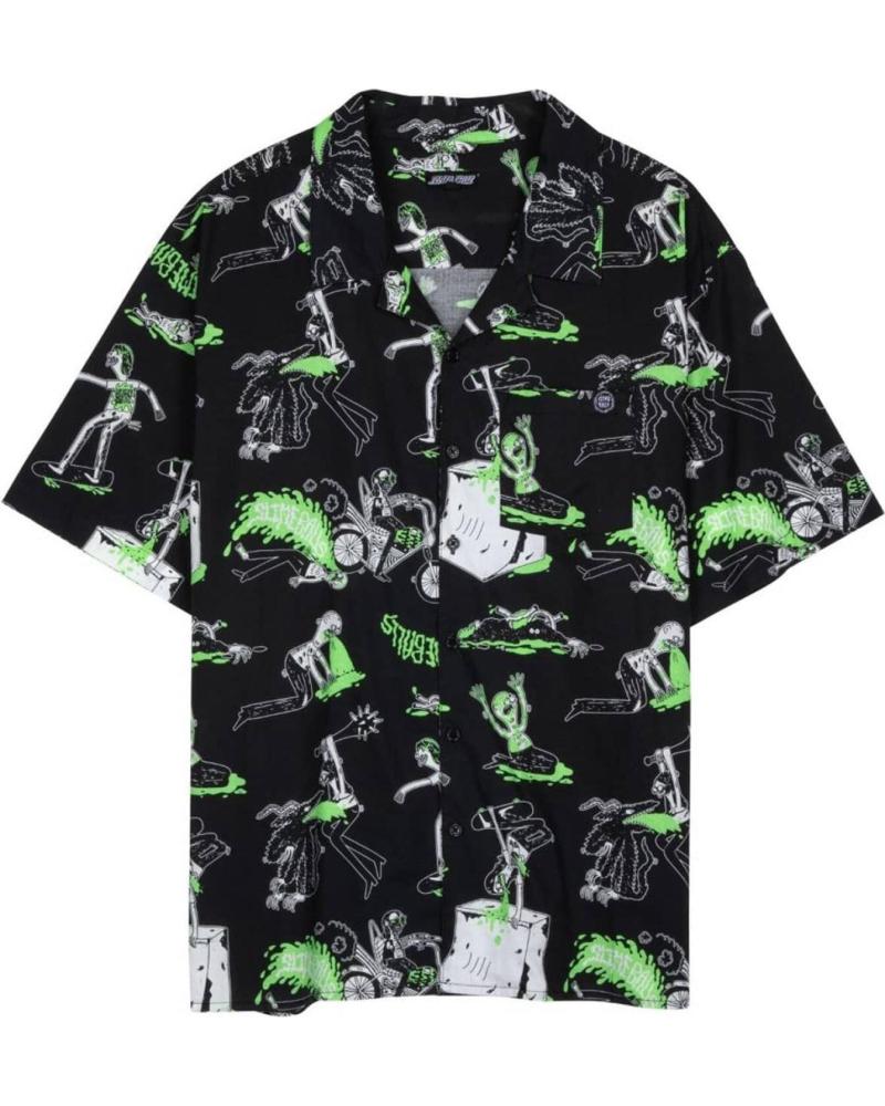 SANTA CRUZ CAMISA SLIME BALLS SCENE REPORT S-S SHIRT NEGRO BLACK