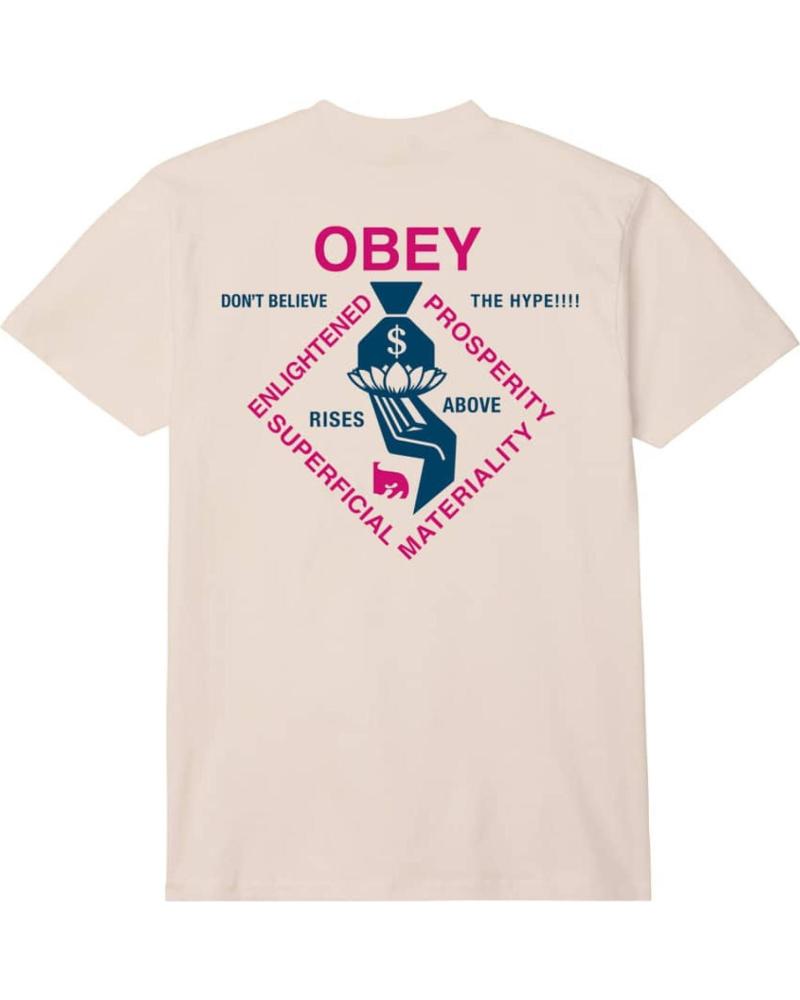 OBEY CAMISETA SPIRITUALLY RICH CREAM