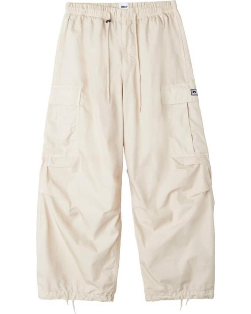 OBEY PANTALON GIANT PARACHUTE CARGO SILVER GREY