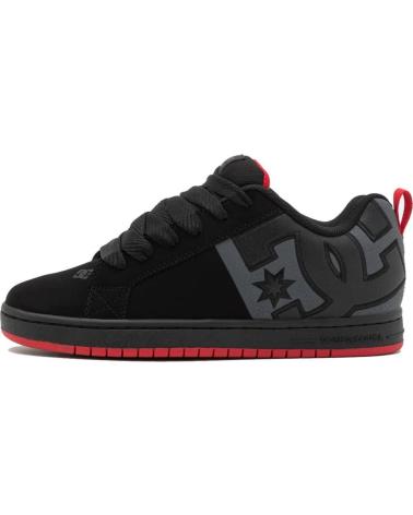 DC SHOES ZAPATILLAS COURT GRAFFIK SQ BLACK-GREY-RED NEGRAS