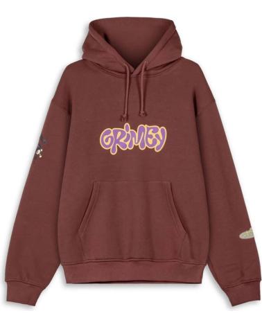 GRIMEY BLOODSUCKER VINTAGE HOODIE BROWN