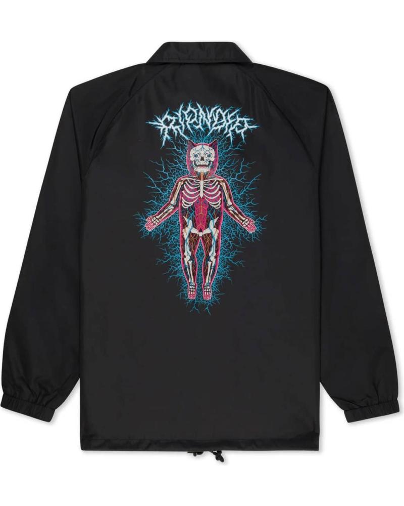 RIPNDIP CHAQUETA CORTAVIENTOS NERVOUS SYSTEM COACH JACKET NEGRO BLAC