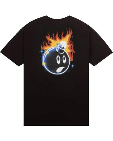 THE HUNDREDS CAMISETA ADAM BOMB AIRBRUSH ADAM T-SHIRT BLACK