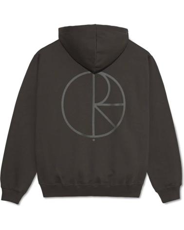 POLAR SKATE CO STROKE LOGO DAVE HOODIE DIRTY BLACK
