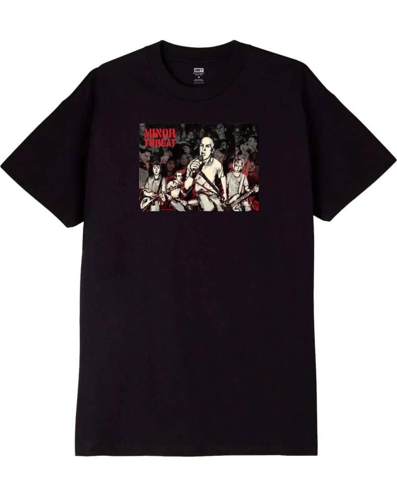 OBEY CAMISETA JUST A MINOR THREAT TEE NEGRA BLACK