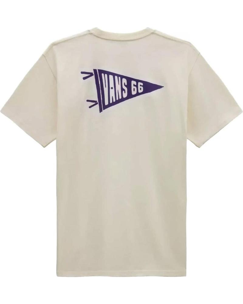 VANS OFF THE WALL CAMISETA VANS CAMP FLAG ANTIQUE WHITE