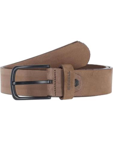 CINTURA REELL ALL BLACK BUCKLE BELT CAPPUCHINO