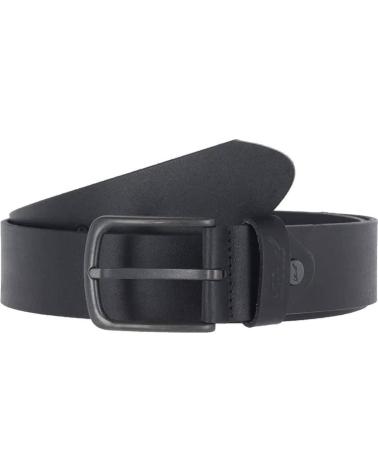 CINTURA REELL ALL BLACK BUCKLE BELT NERA