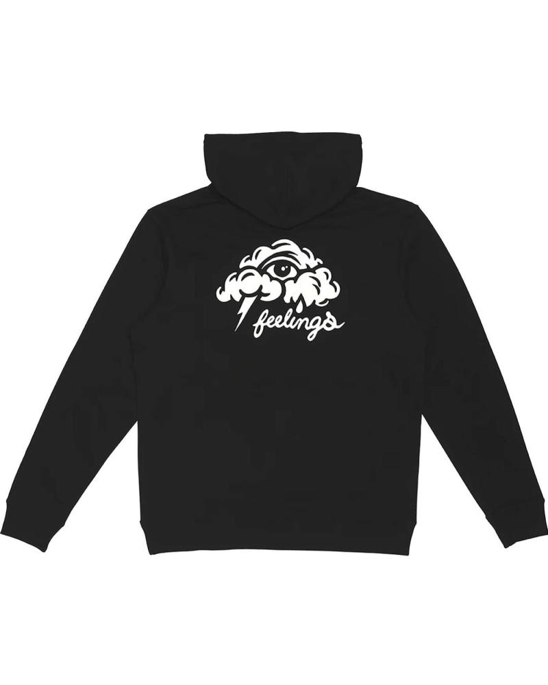 SWEAT À CAPUCHE AND FEELINGS CLOUDS NOIR