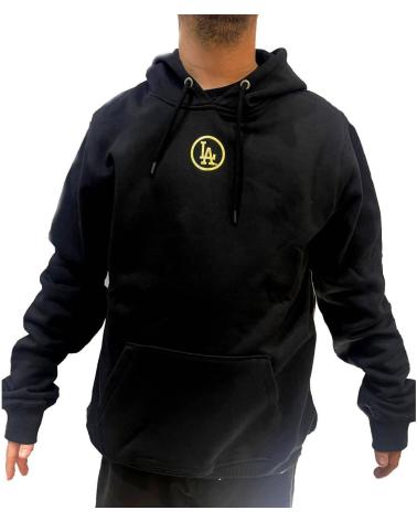 '47 BRAND GOLD FOIL BACKER MELROSE JET BLACK HOODIE