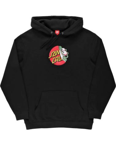 SANTA CRUZ BEWARE DOT FRONT BLACK HOODIE