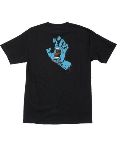 SANTA CRUZ CAMISETA SCREAMING HAND CHEST T-SHIRT BLACK