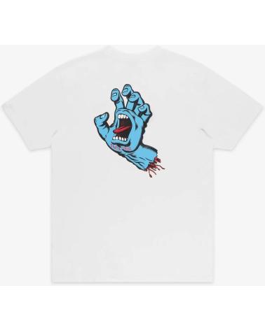 SANTA CRUZ CAMISETA SCREAMING HAND CHEST T-SHIRT WHITE