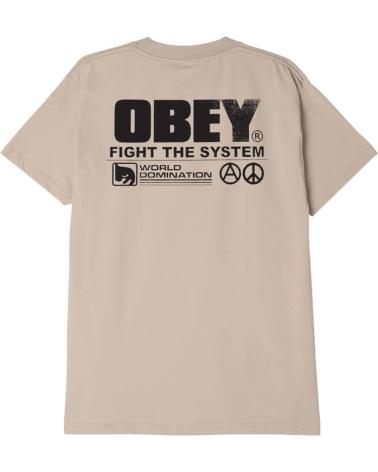 T-SHIRT OBEY FIGHT THE SYSTEM SABLE