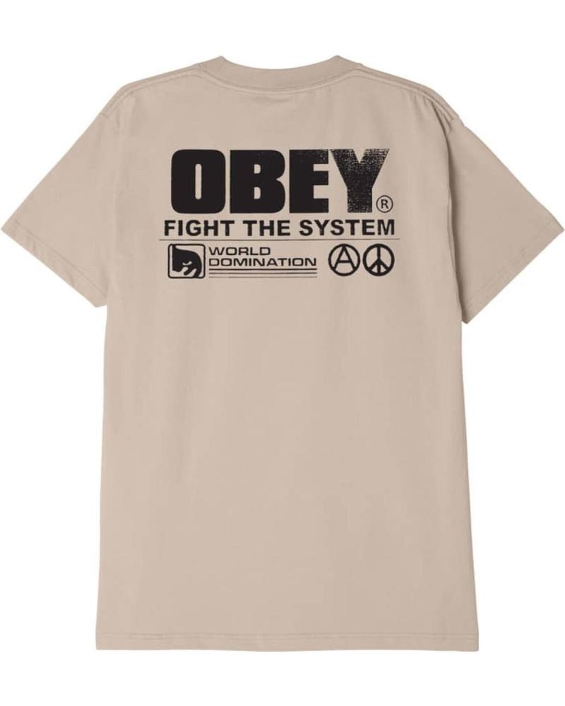 OBEY CAMISETA FIGHT THE SYSTEM SAND