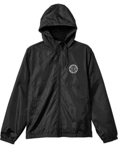 BRIXTON CLAXTON CREST KAPUZEN-WINDJACKE SCHWARZ