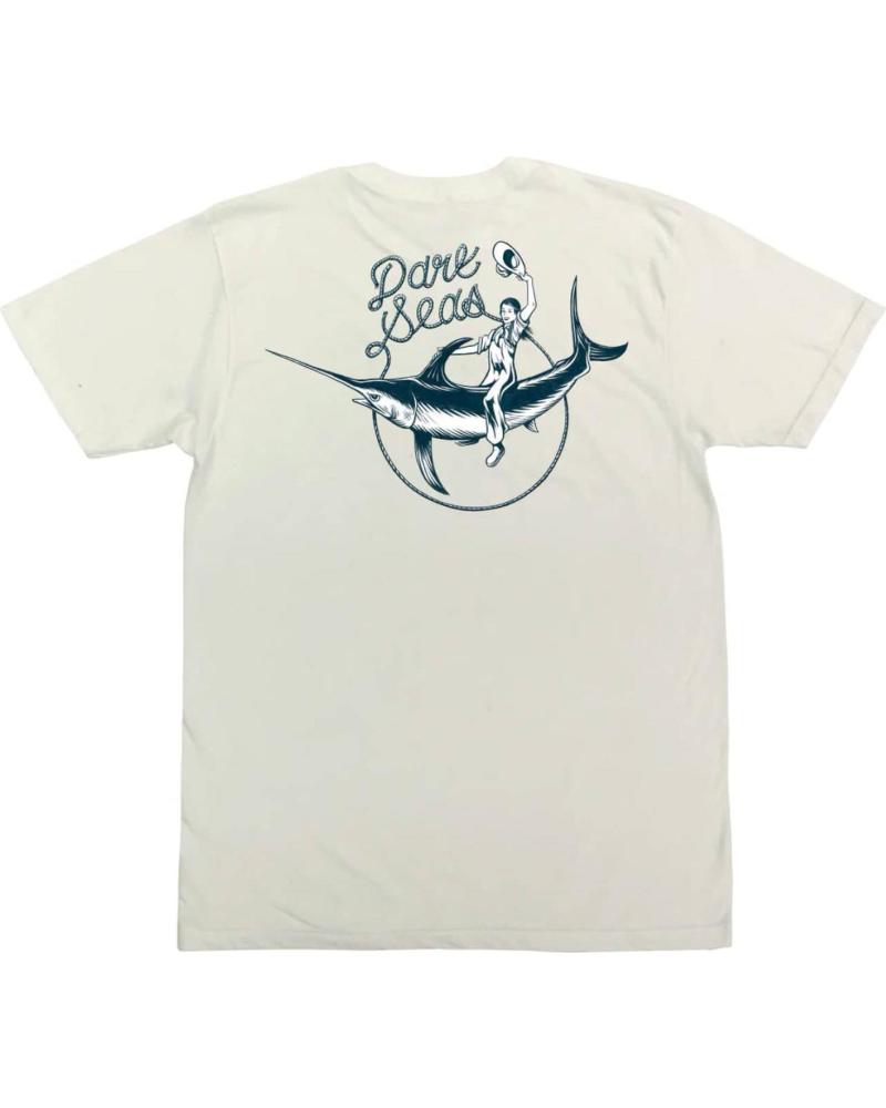 DARK SEAS SALTY RODEO PIGMENT T-SHIRT ANTIKWEISS