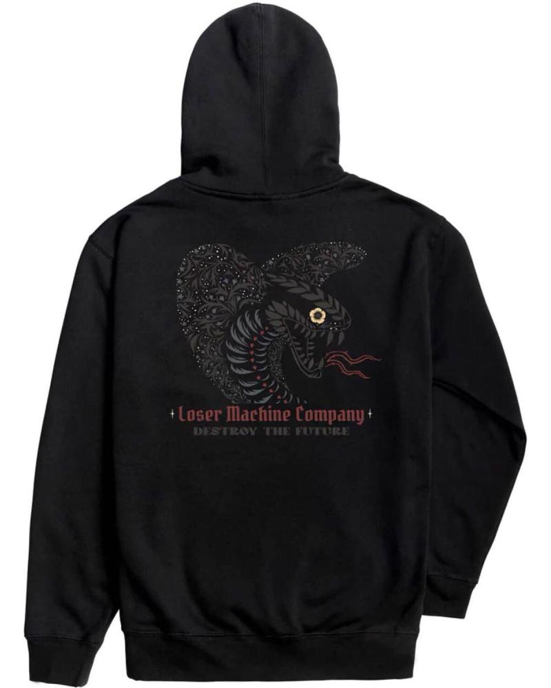 SWEAT À CAPUCHE LOSER MACHINE VENOMOUS PULLOVER FLEECE NOIR