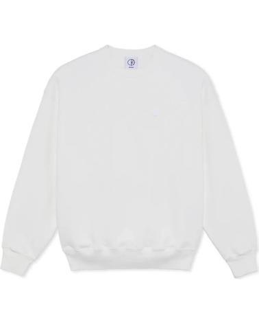 POLAR SUDADERA SKATE CO ED CREWNECK PATCH CLOUD WHITE