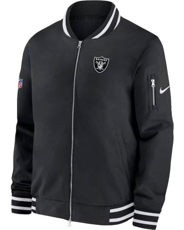 NIKE COACH BOMBERJACKE NFL LAS VEGAS RAIDERS SCHWARZ